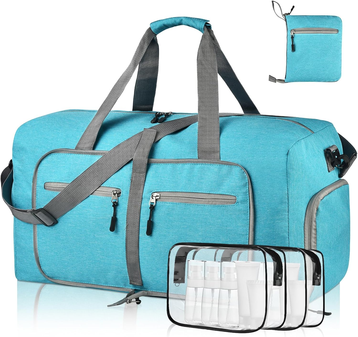 Travel & Luggage Packing Essentials Guide (Amazon Carry-On Upgrades, Packing Cubes & Airport Comfort Edition) cover photo collage