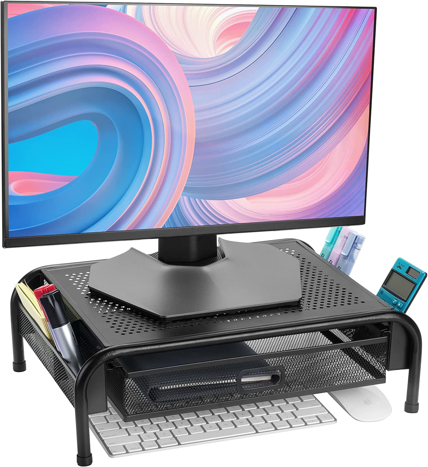 Walmart Workspace, Home Office & Budget Electronics Essentials Guide (Walmart Mainstays Office Furniture, Pen+Gear Organizers & Tech Essentials Edition) cover photo collage