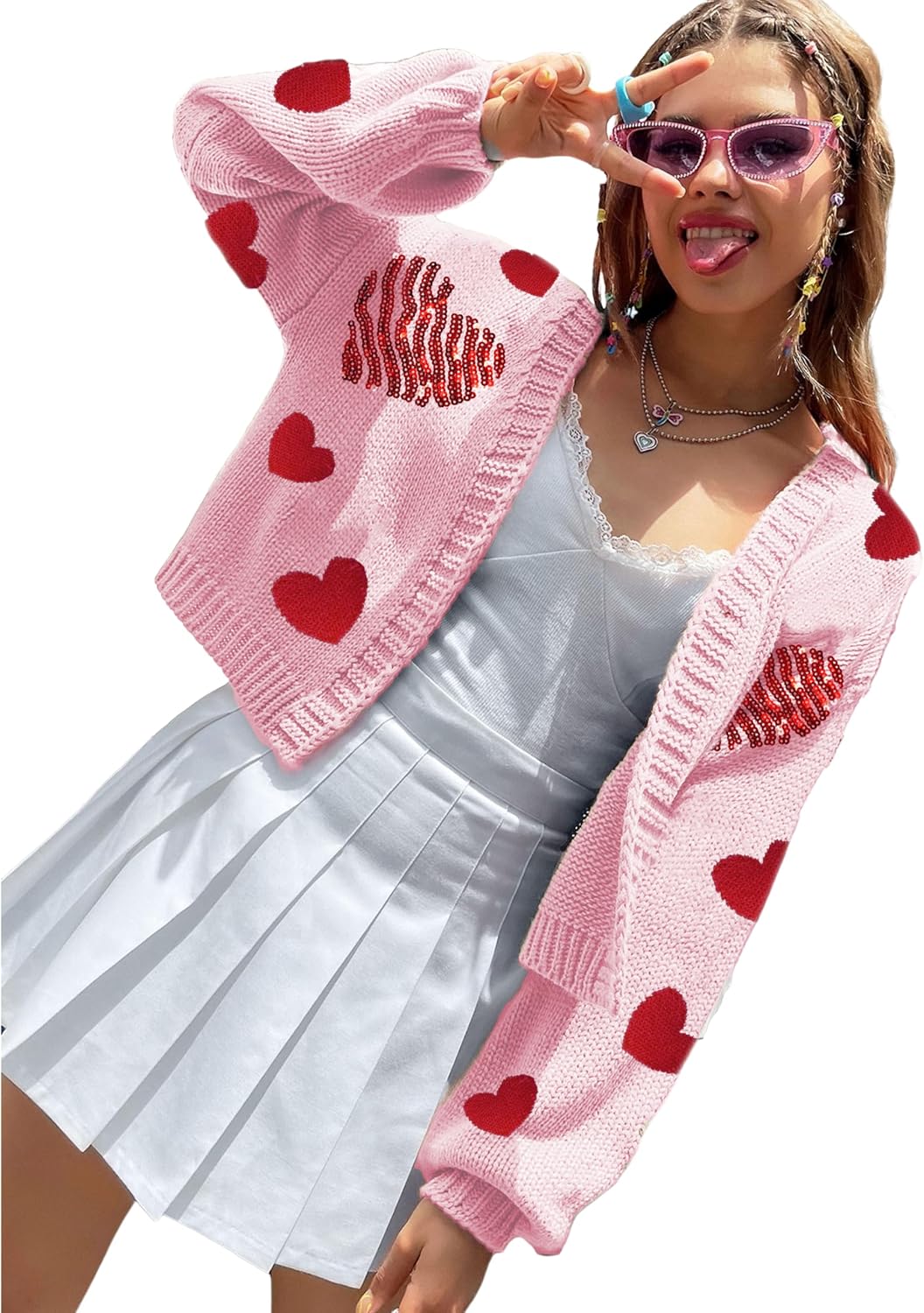 Y2K Cropped Cardigans That Are Having a Serious Comeback cover photo collage