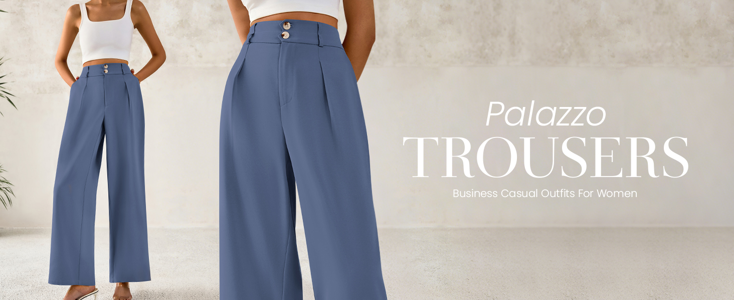 Wide Leg Dress Pants That Make Any Work Look Feel Chic cover photo collage