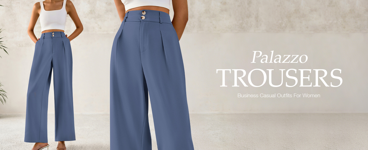Wide Leg Dress Pants That Make Any Work Look Feel Chic cover photo collage