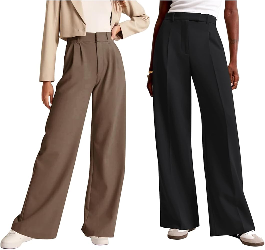 Wide Leg Dress Pants That Make Any Work Look Feel Chic cover photo collage