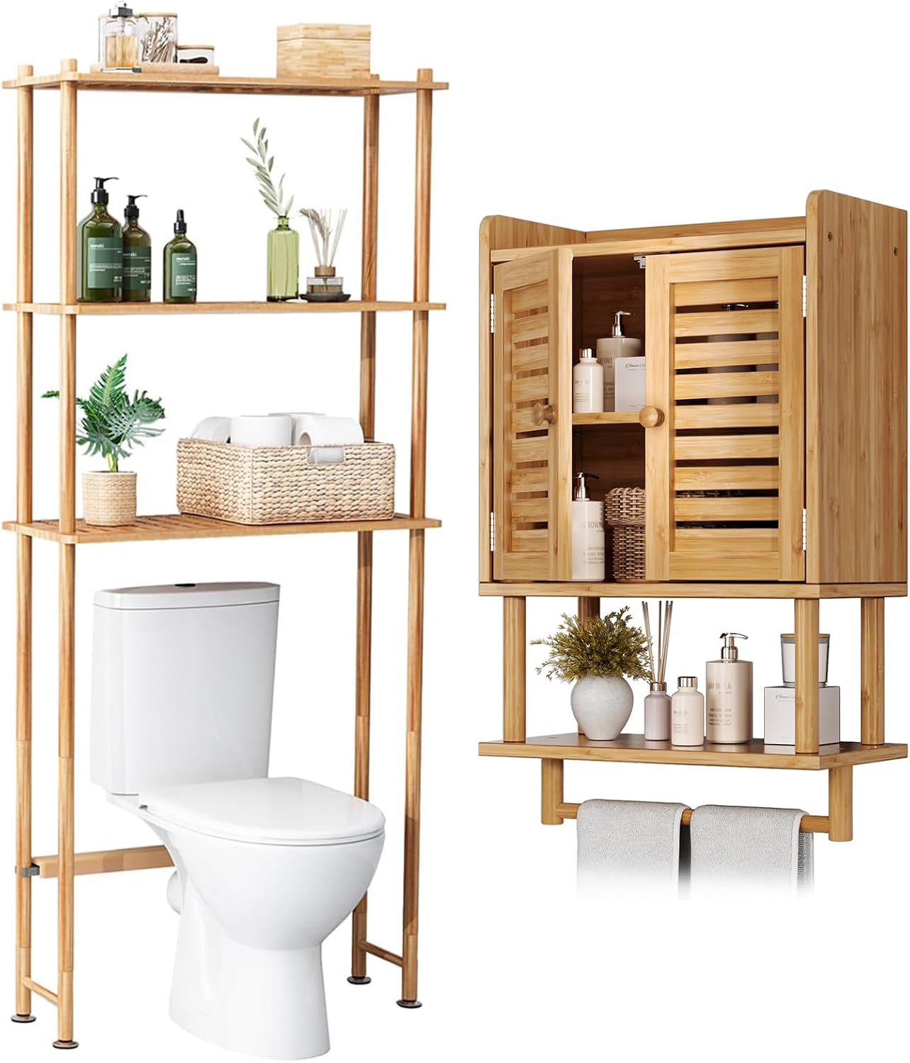 15 Space-Saving Amazon Home Organization Finds: Closet, Bathroom & Living Room Upgrades cover photo collage