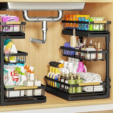 15 Space-Saving Amazon Home Organization Finds: Closet, Bathroom & Living Room Upgrades cover photo collage