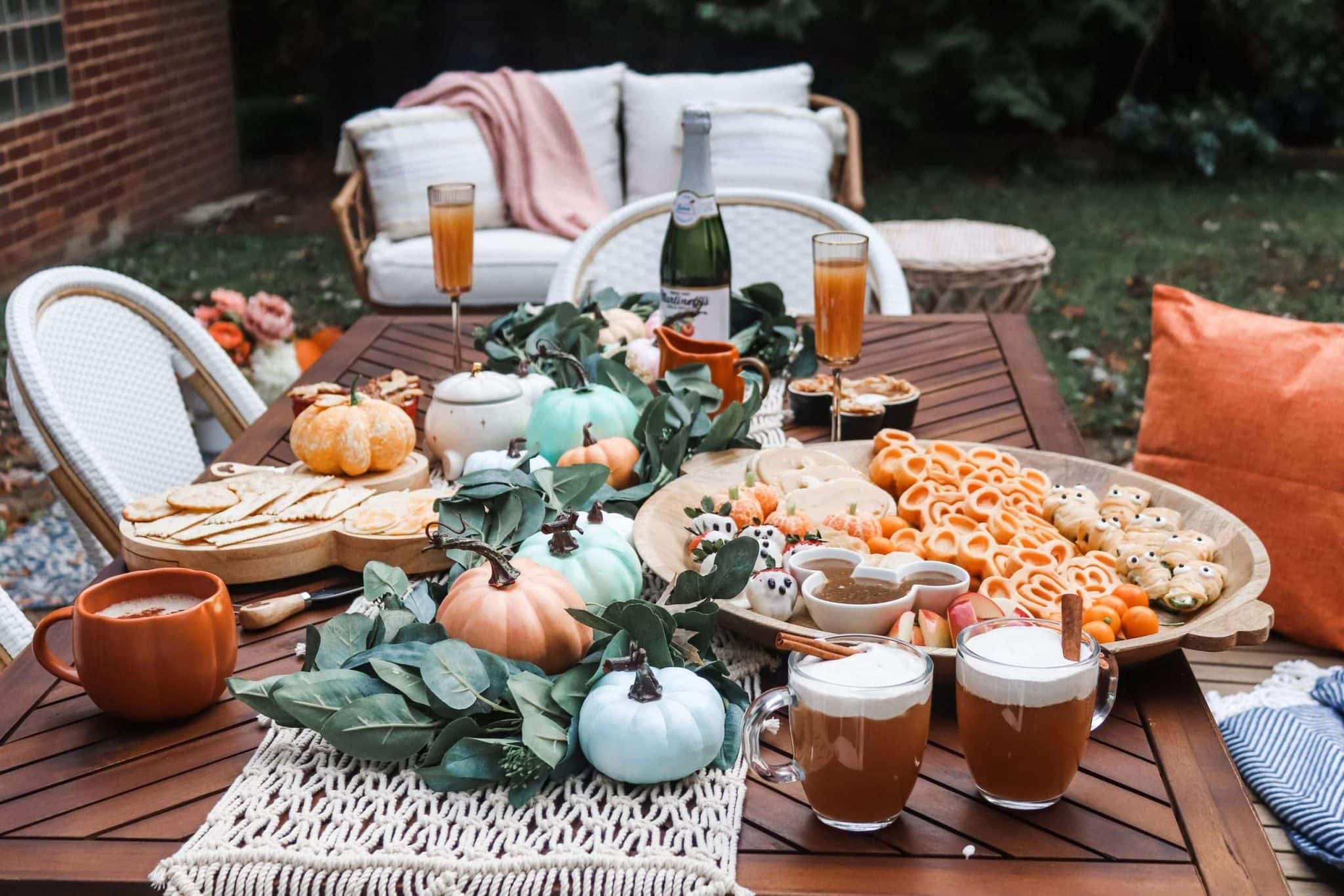 Making a Fall Brunch Board and Tablescape cover photo collage