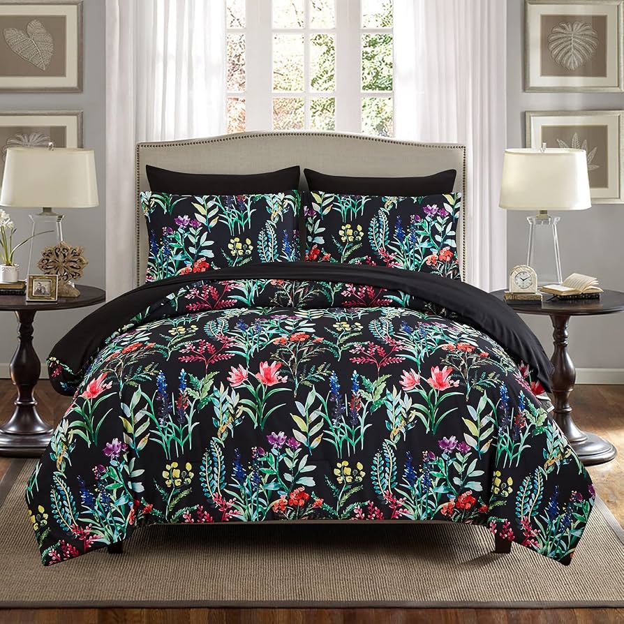 Cozy floral bed in a bag sets cover photo collage
