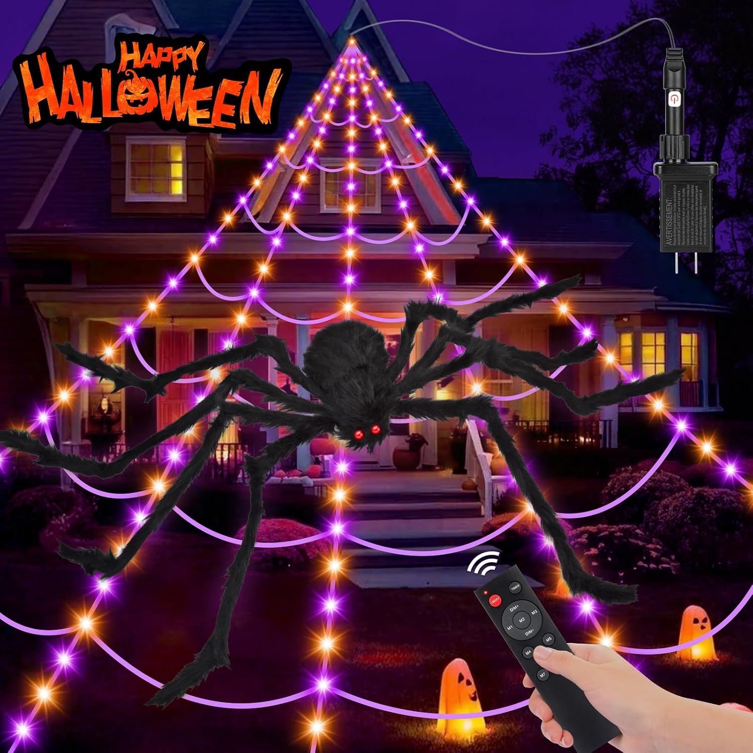 Outdoor halloween decorations cover photo collage