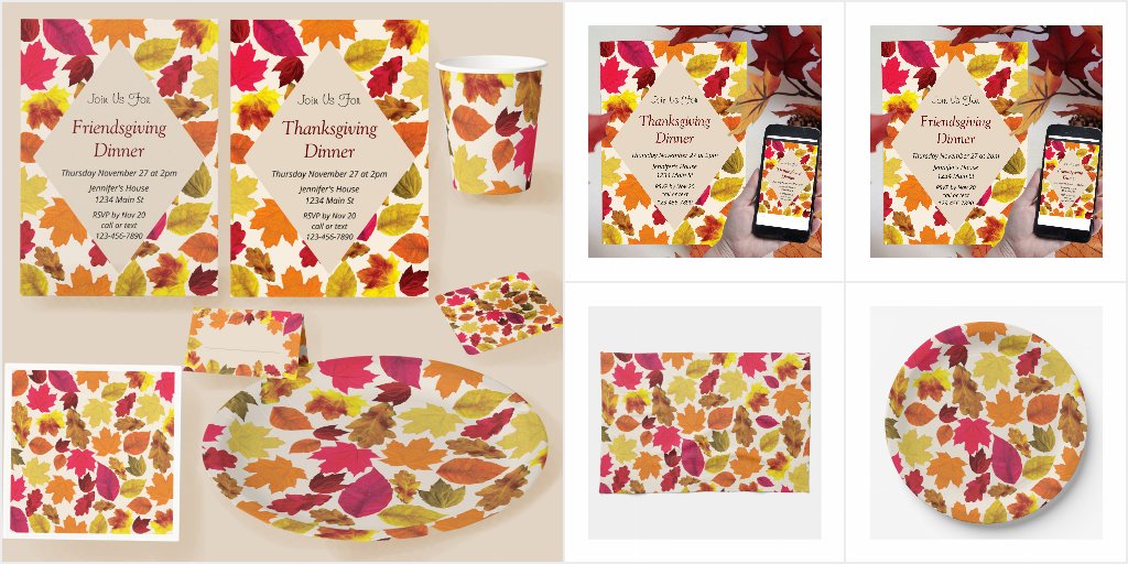 Thanksgiving and Friendsgiving Supplies and Ideas cover photo collage