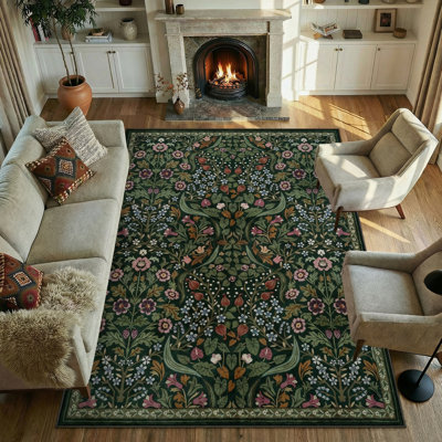 Mid-Century Living Room, Washable Rugs & Lighting Ideas I Love cover photo collage