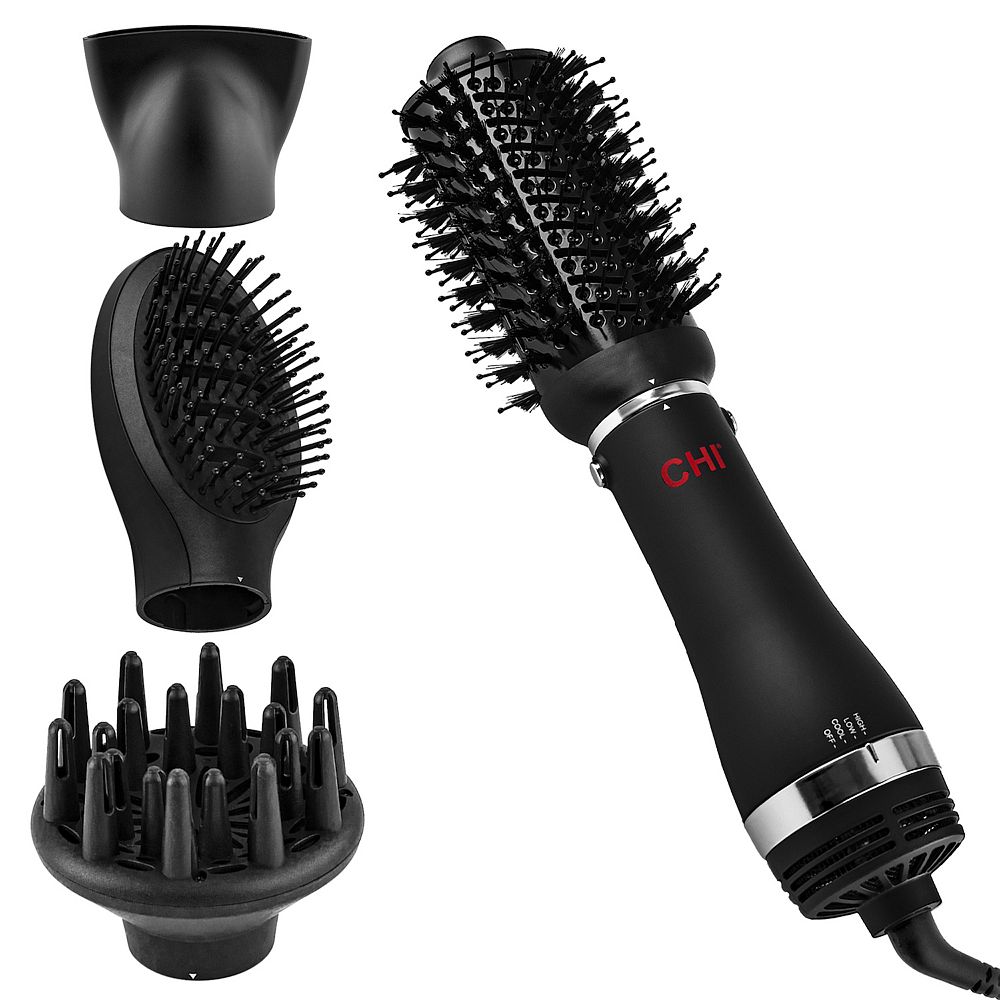 Hair products, tools and accessories cover photo collage