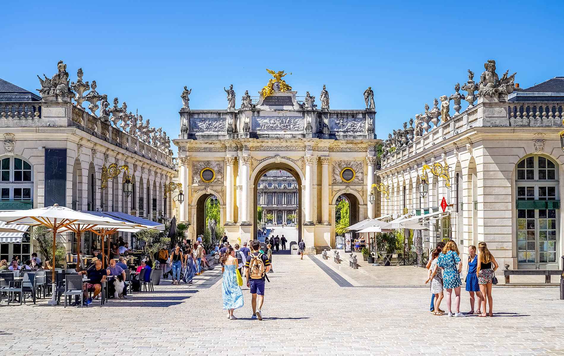 Grand Squares, Art, Easy Walks & Comfortable Stays Nancy, France cover photo collage