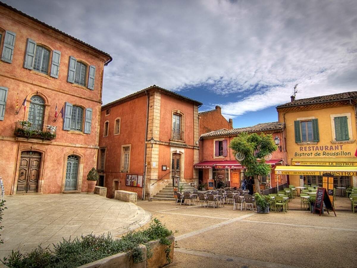Hotel stays for an easygoing getaway, Ochre Paths, Sunset Views & a Lovely Village Escape Roussillon, France cover photo collage