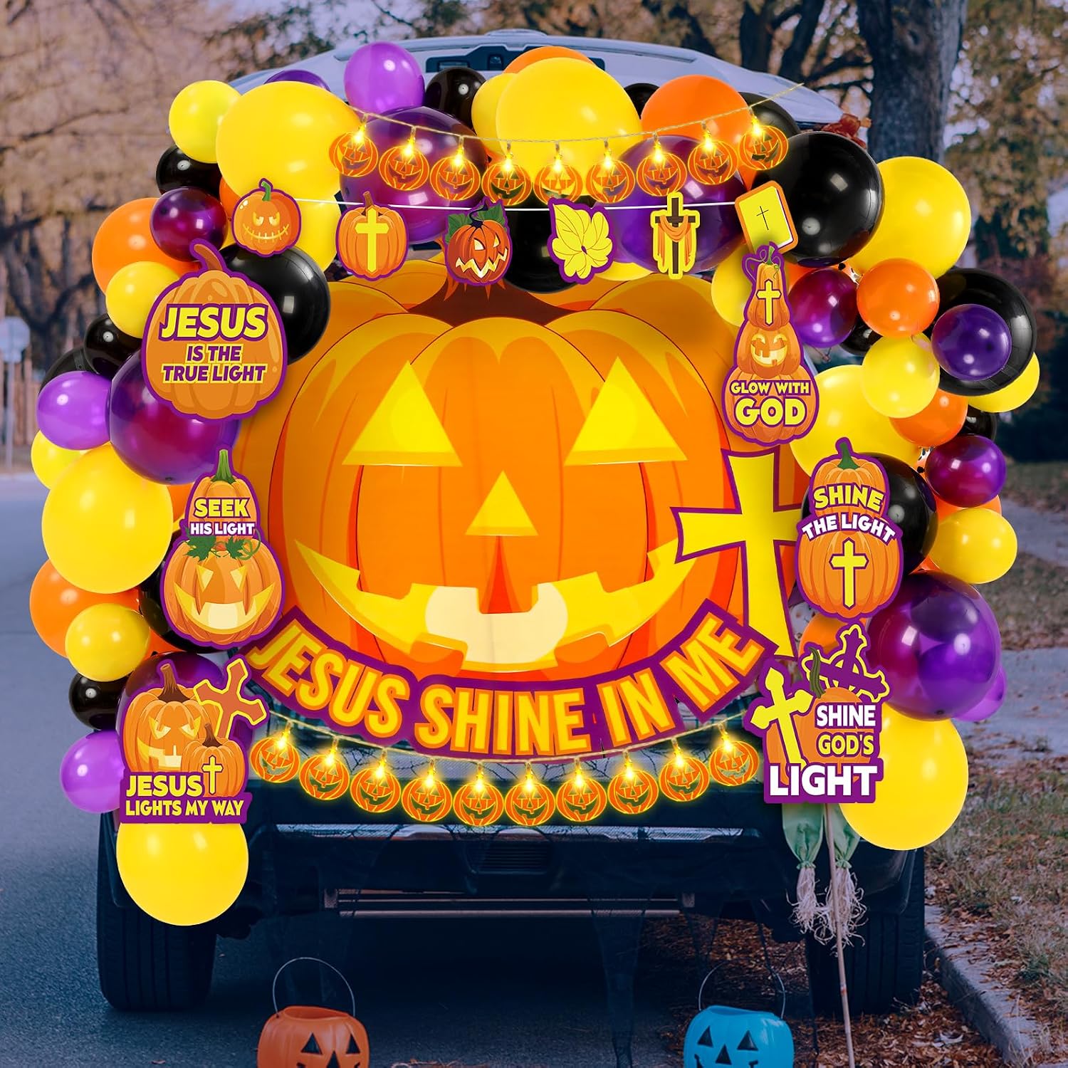 Christian Halloween cover photo collage