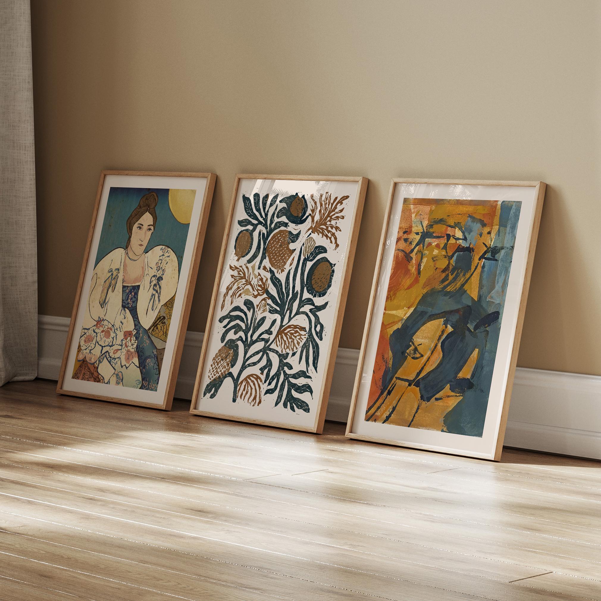 A Colorful Living Room with a Story cover photo collage