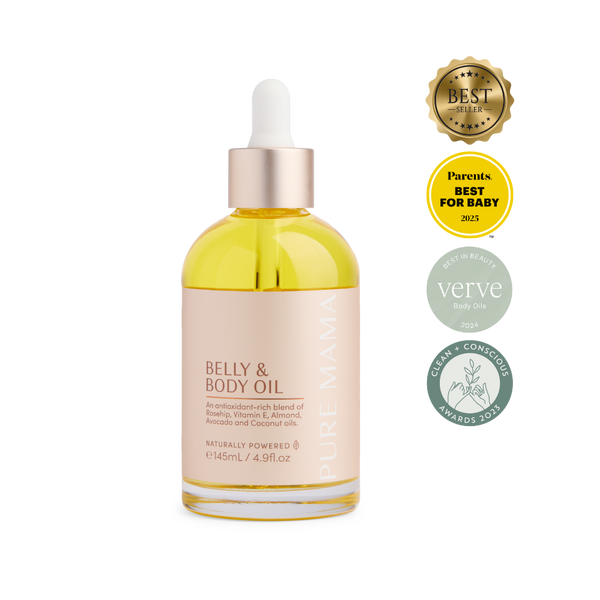 Pregnancy Must-Haves: Prenatal Vitamins, Belly Oils & Maternity Clothes cover photo collage