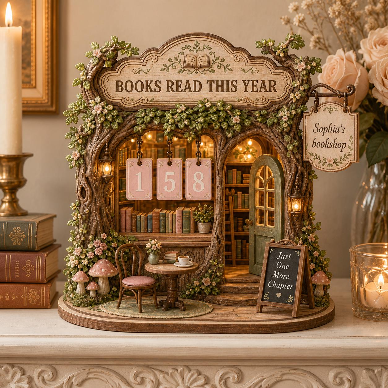 Pastel Cozy Book Nook cover photo collage
