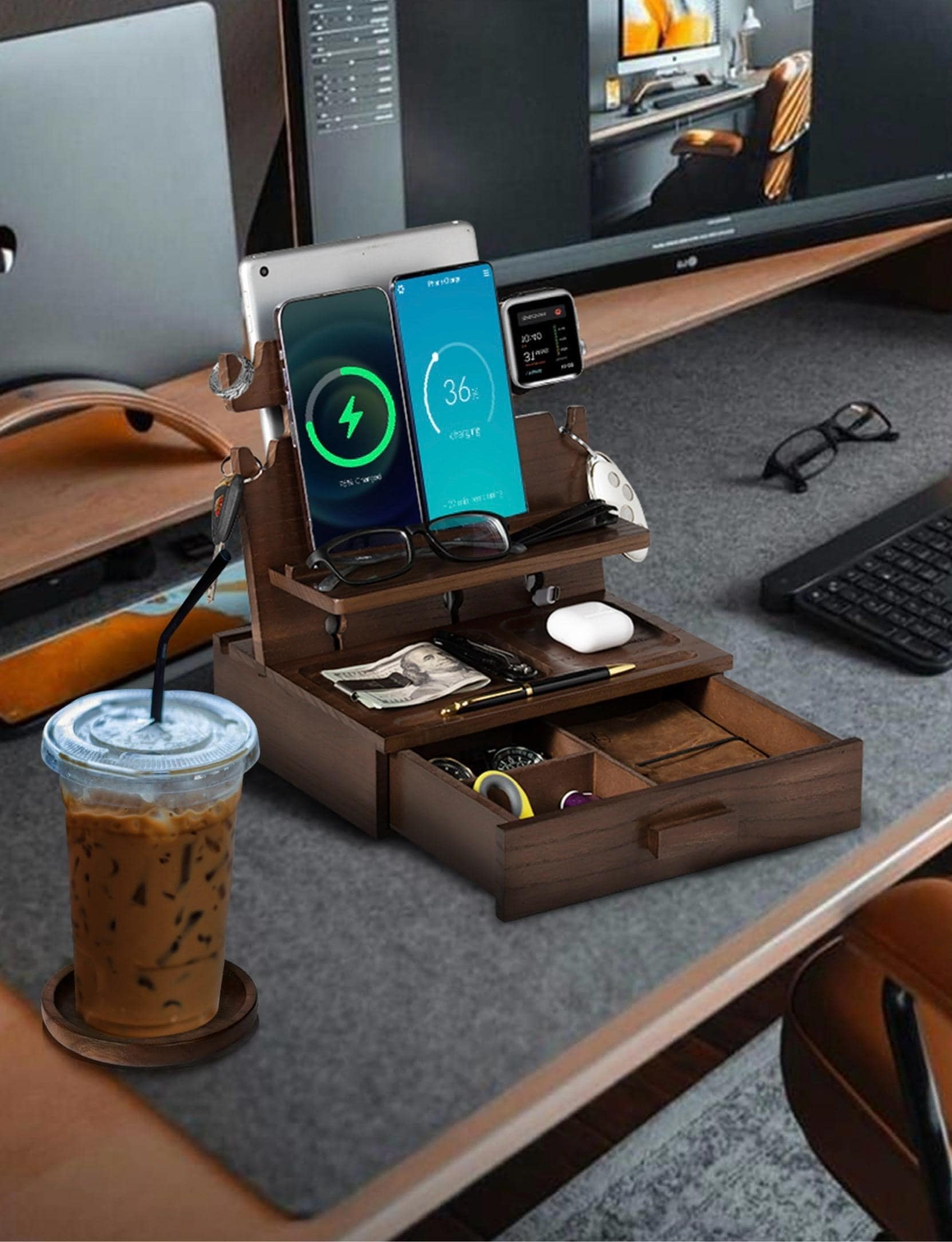 Handmade Wooden Phone Docks That Stopped Me From Doomscrolling in Bed cover photo collage