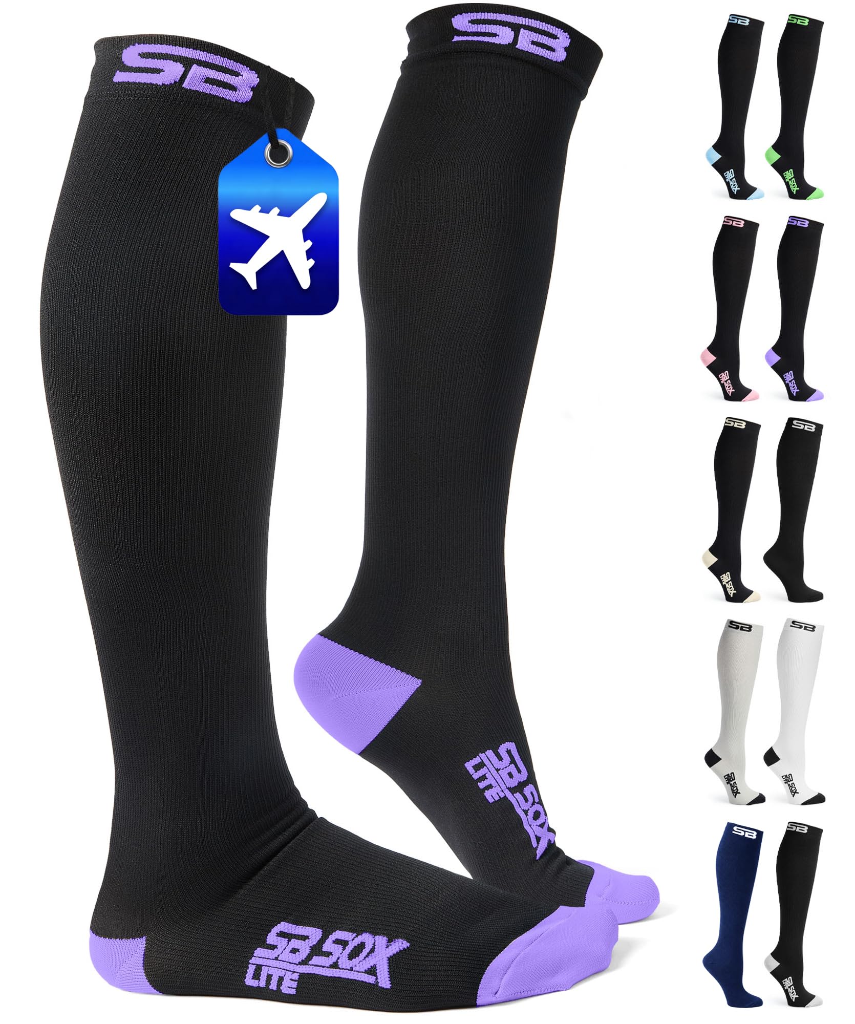 Compression Socks That Saved My Legs On 10-Hour Flights cover photo collage