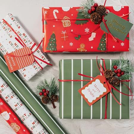 Christmas Gift Wrap Station for Busy Moms cover photo collage