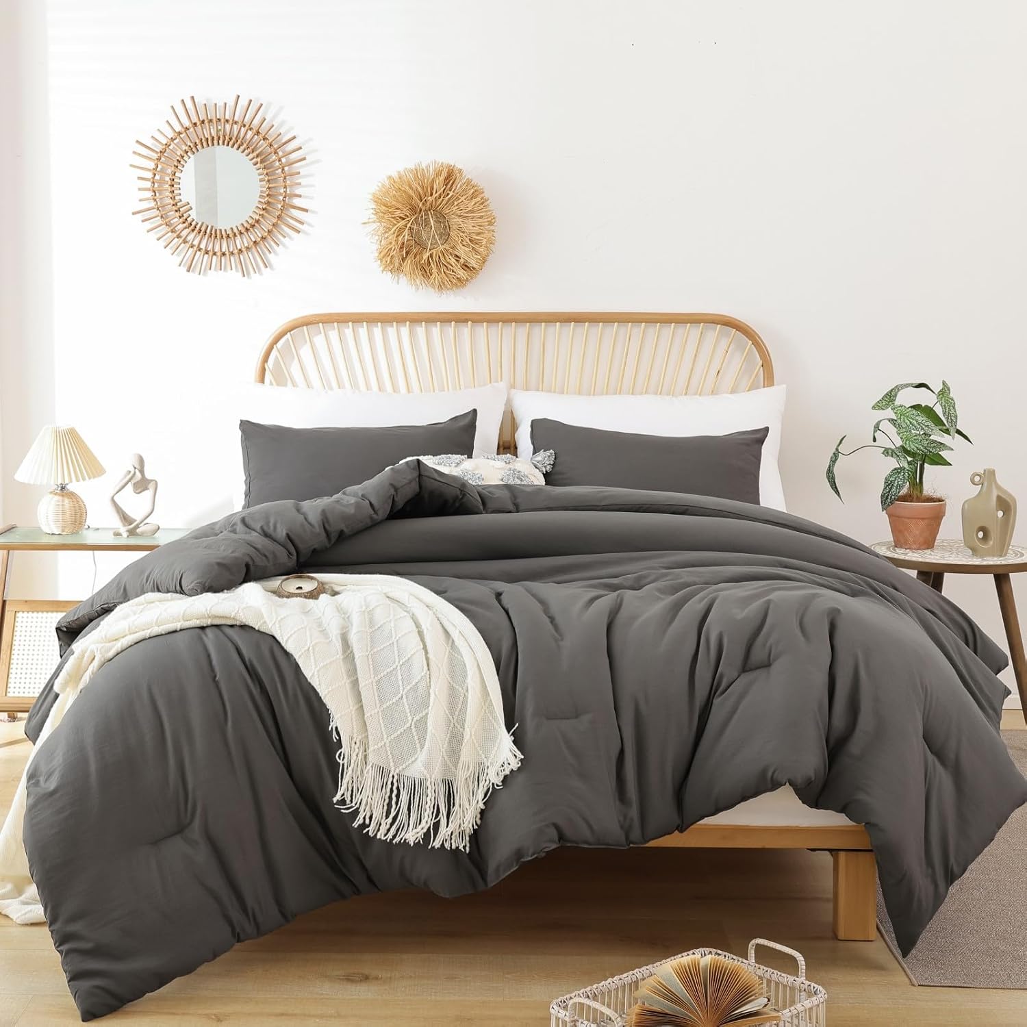 Bedding Essentials: Sheets, Pillows & Cozy Blankets cover photo collage