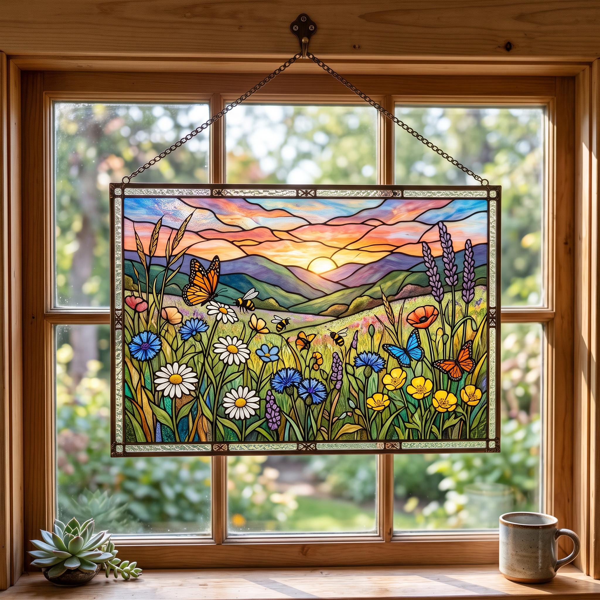 Stained Glass Suncatchers That Finally Made My Bare Windows Feel Like Home cover photo collage