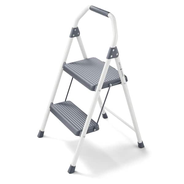 I Finally Found Step Stools That Fold Flat and Actually Hold My Weight cover photo collage