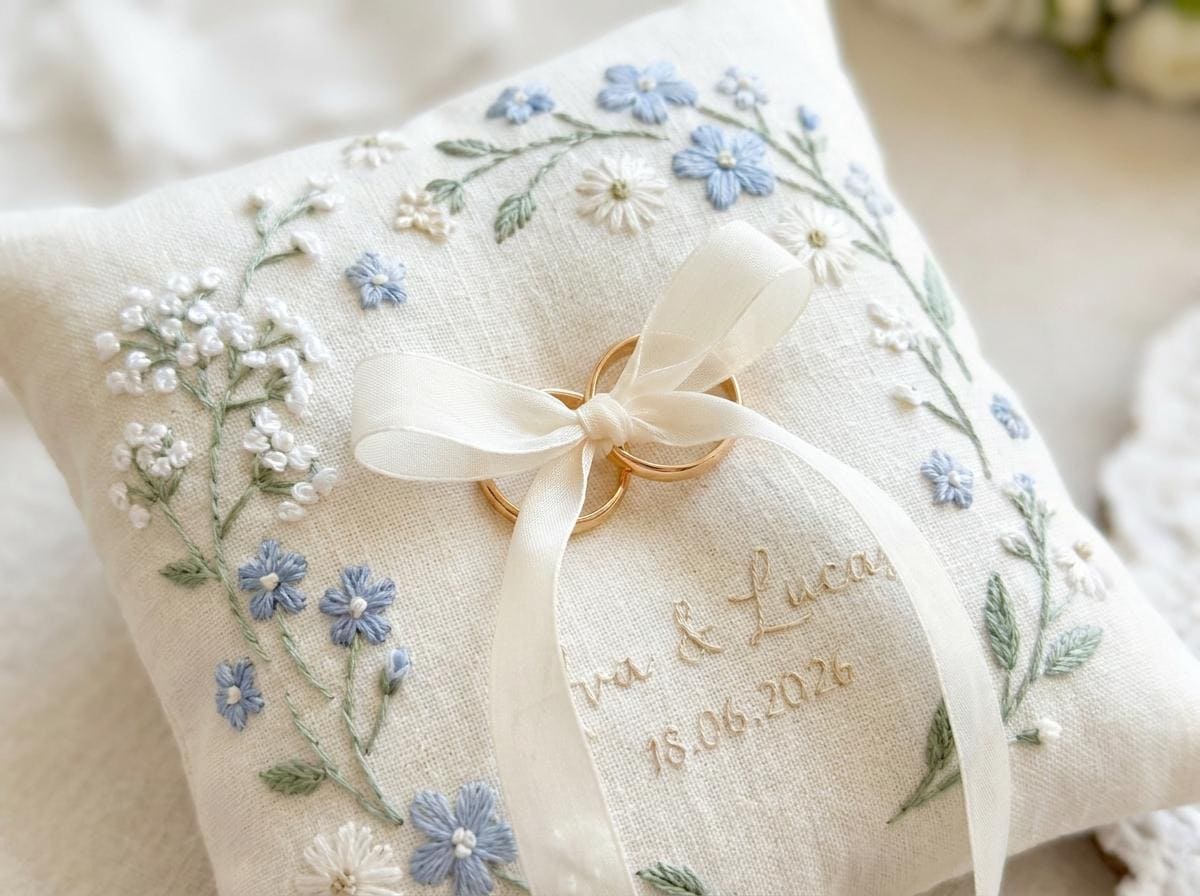 Handmade Ring Bearer Pillows I Found After Panicking About My Wedding cover photo collage