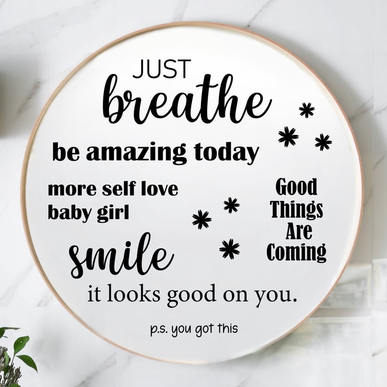 Body Positive Affirmation Decals That Fixed How I Talk to Myself Every Morning cover photo collage