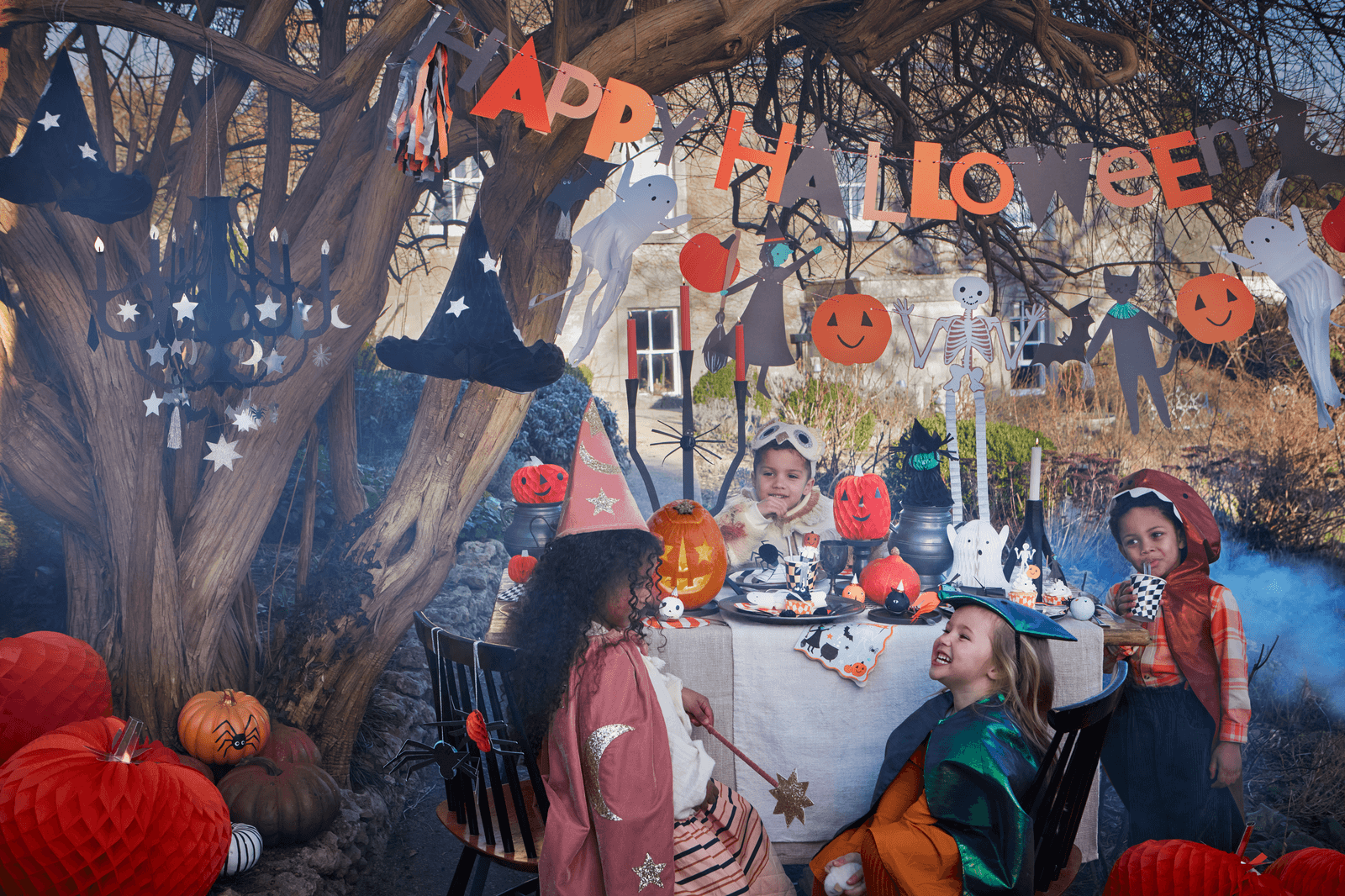Last-minute Halloween party supplies for busy parents cover photo collage