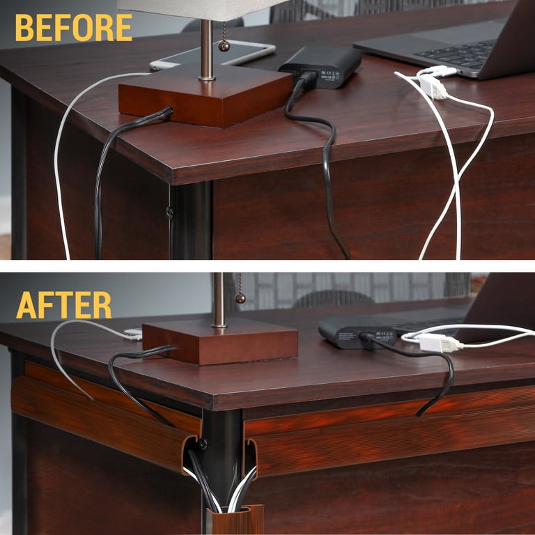 She Had 4 Chargers Tangled Behind Her Desk — I Fixed It With One Power Strip cover photo collage