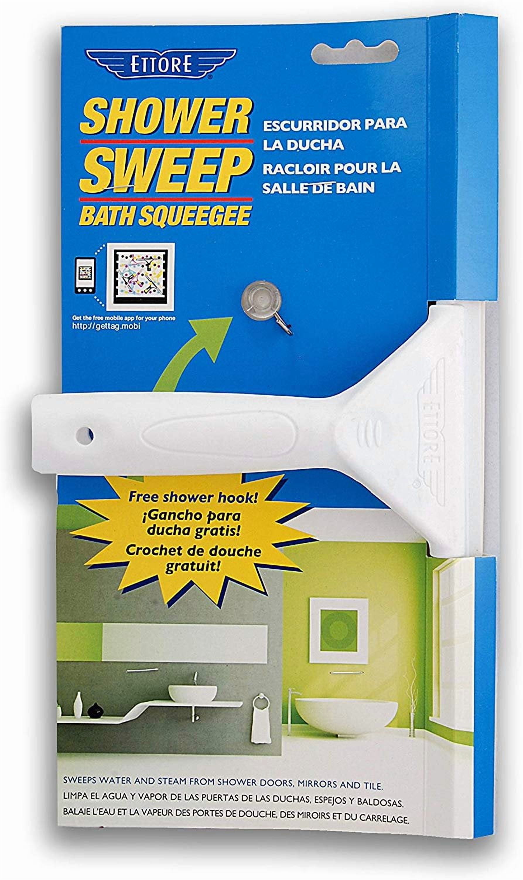 I Bought a Squeegee and My Glass Shower Door Finally Stopped Looking Disgusting cover photo collage