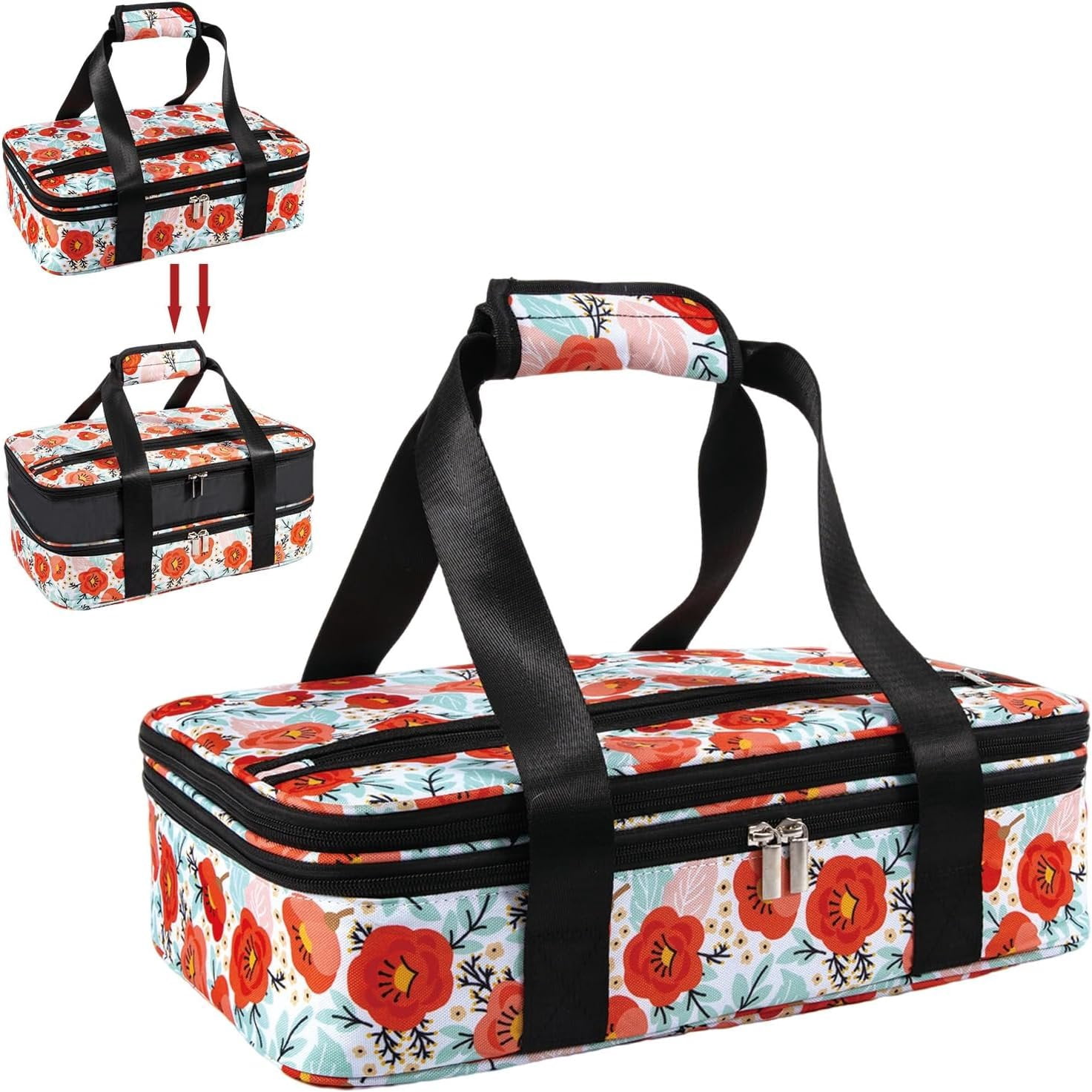 Insulated Food Bags That Keep My Hot Dish Hot for the Whole Drive cover photo collage