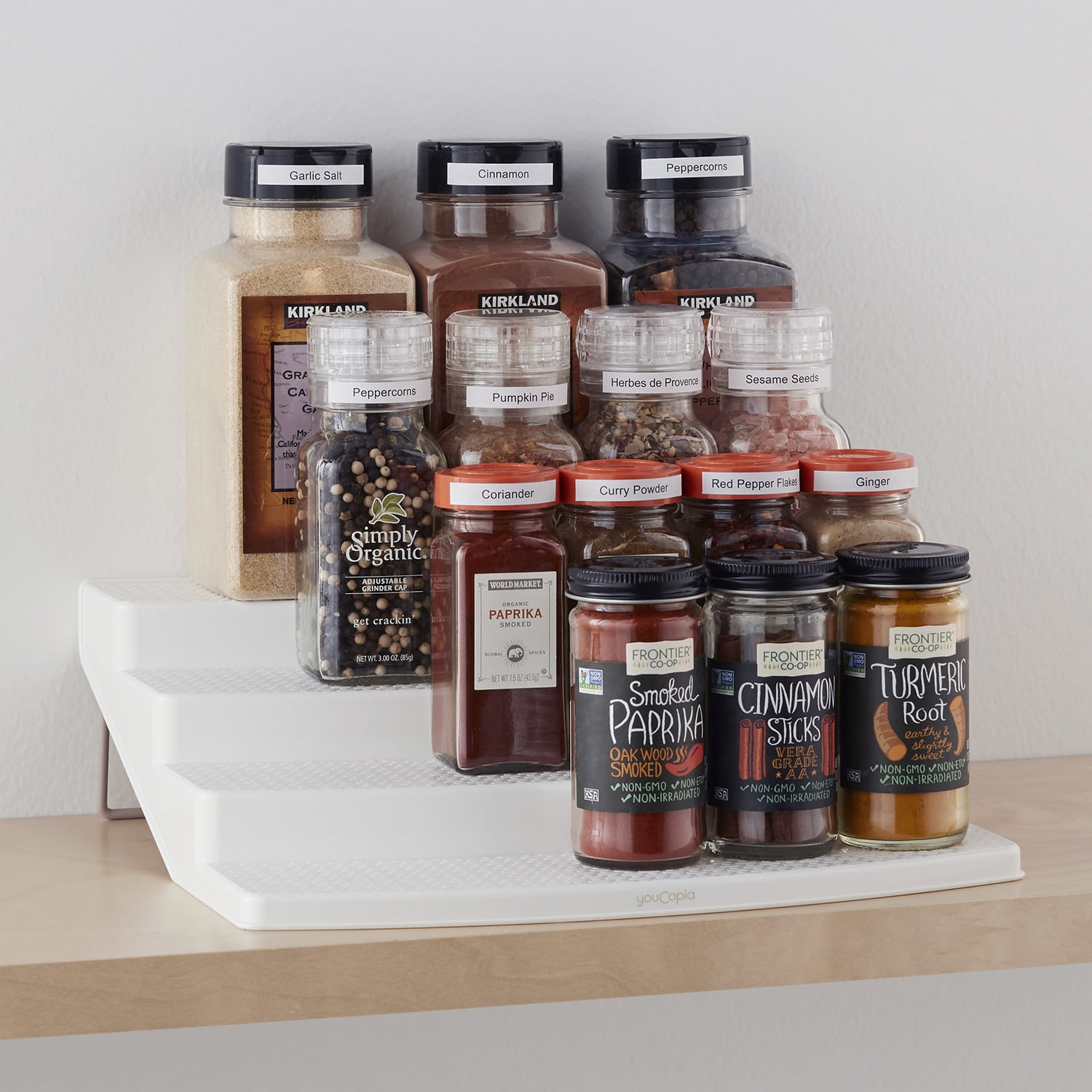 I Finally Freed Up a Whole Cabinet Shelf With Magnetic Spice Storage cover photo collage