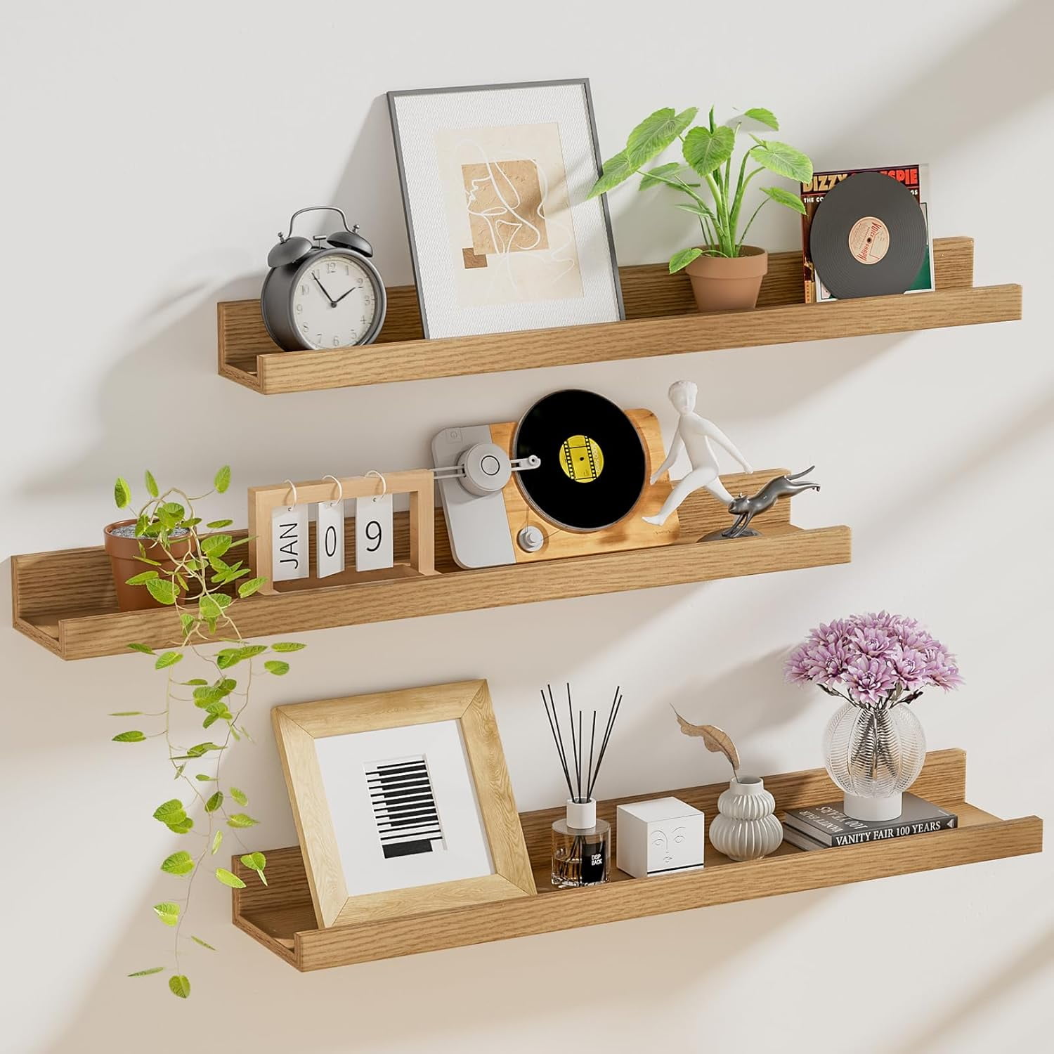 I Finally Found Floating Shelves That Actually Hold Heavy Books Without Ripping Out cover photo collage