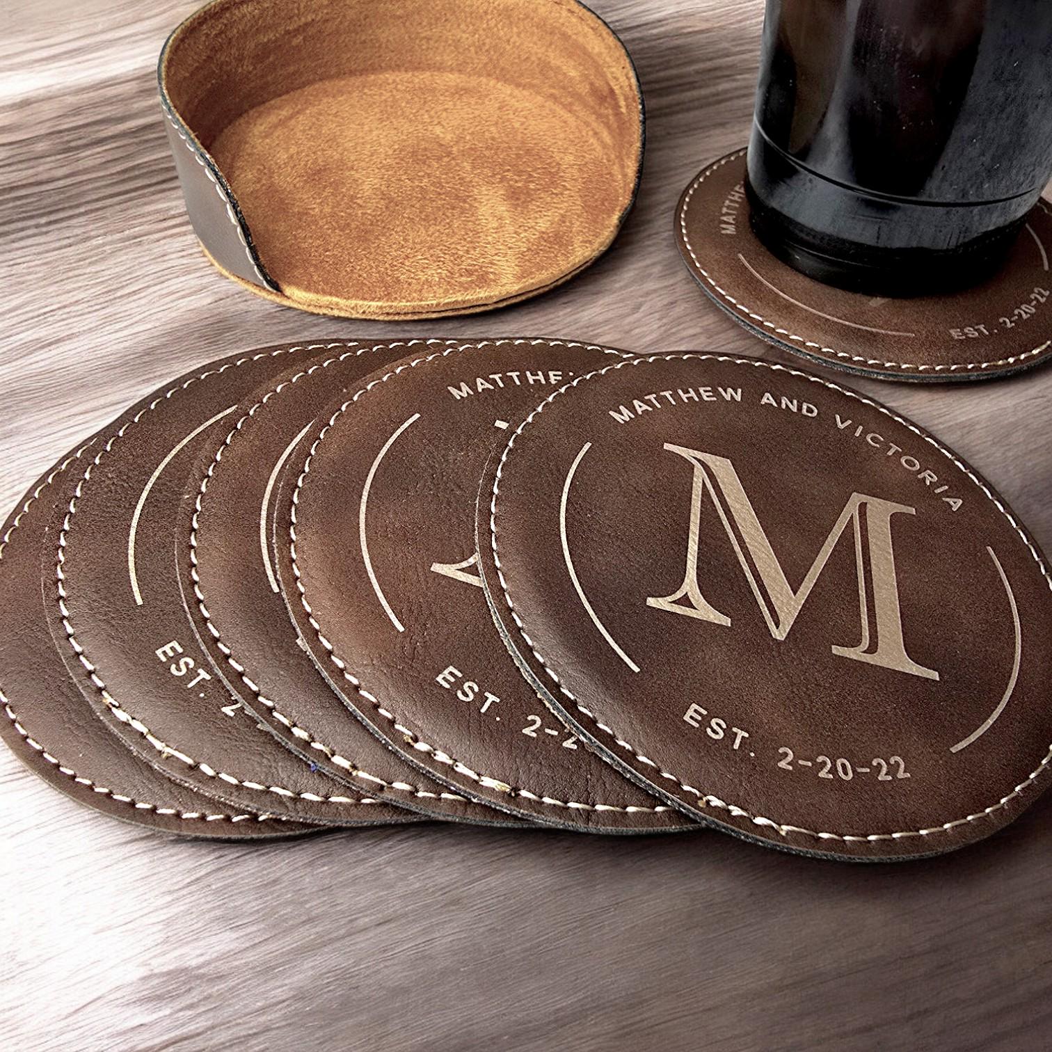 Personalized Wedding Coasters I Wish We Had Before Ruining Our New Table cover photo collage