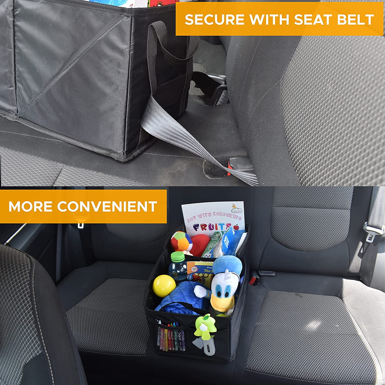 Car Organizers That Stopped Me From Reaching Into the Backseat While Driving cover photo collage