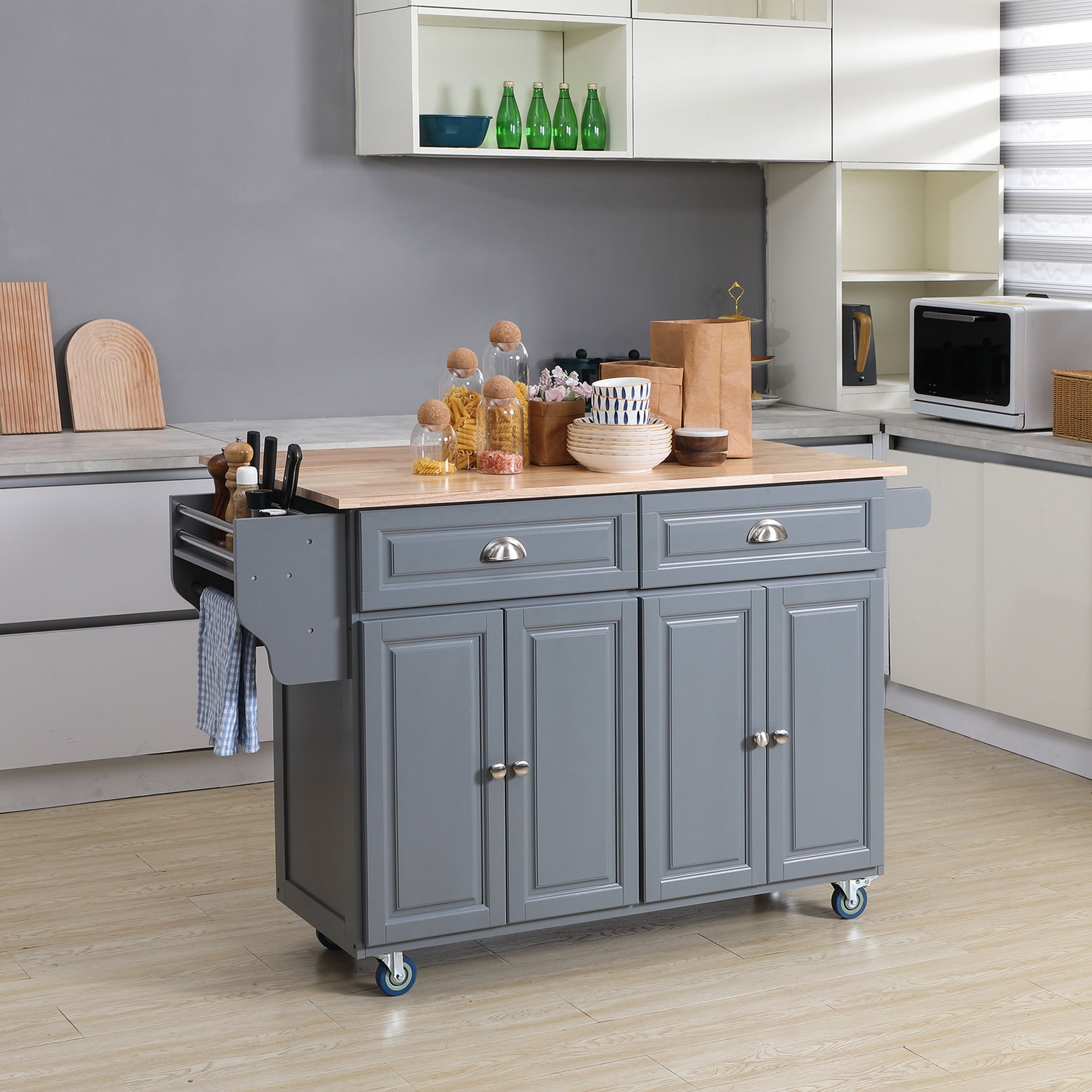Rolling Kitchen Carts I Wheel Around Because My Counter Space Is a Joke cover photo collage