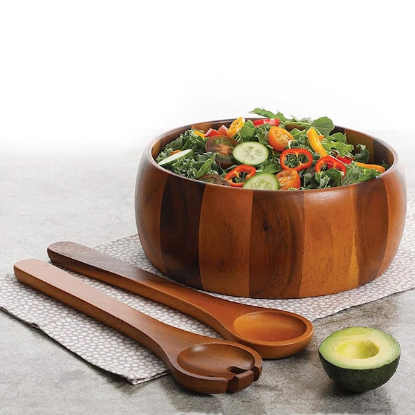 Salad Serving Sets With Wooden Tongs That Finally Made Me Eat My Greens cover photo collage
