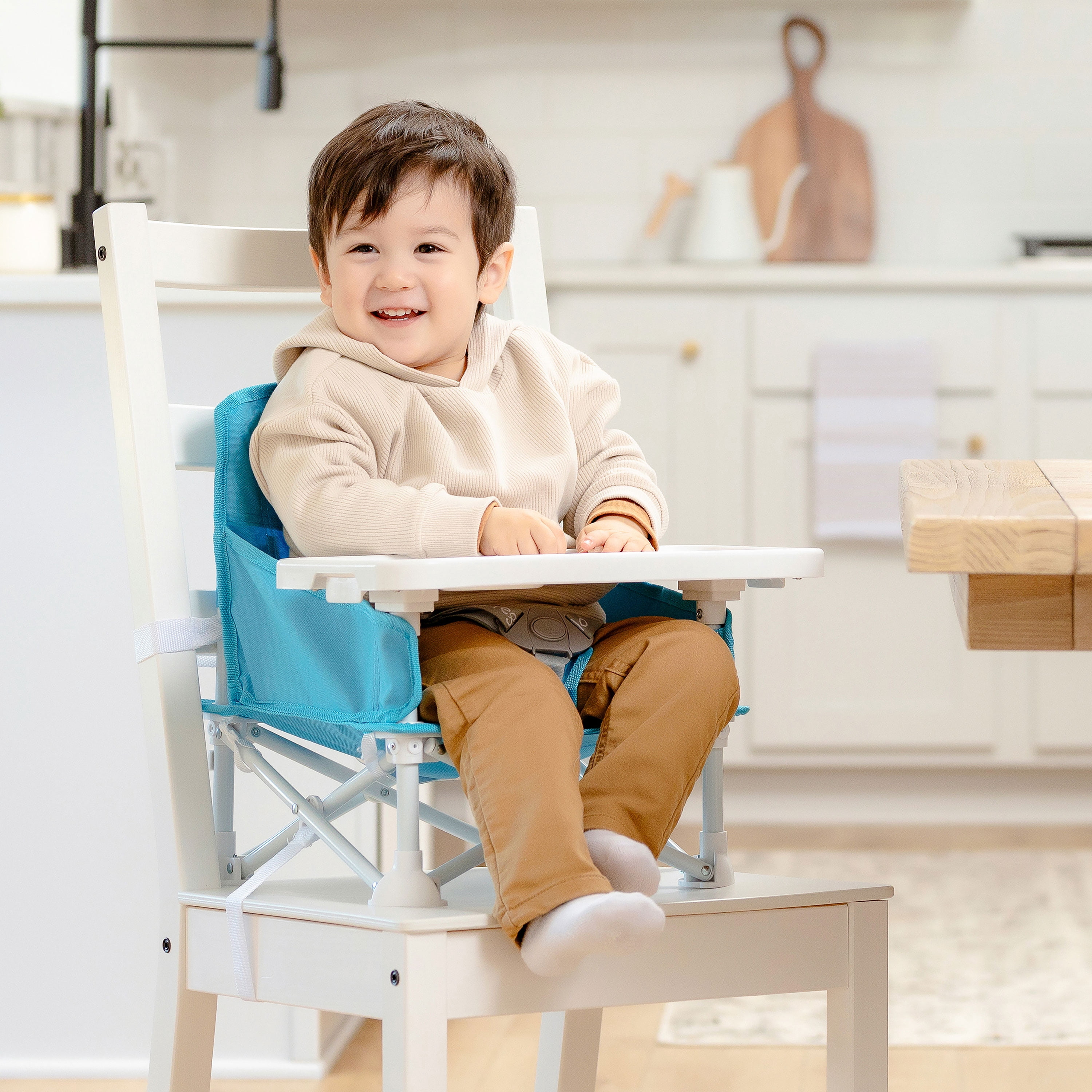 Portable High Chairs That Clip to Tables Because My Baby Ate on My Lap Too Long cover photo collage