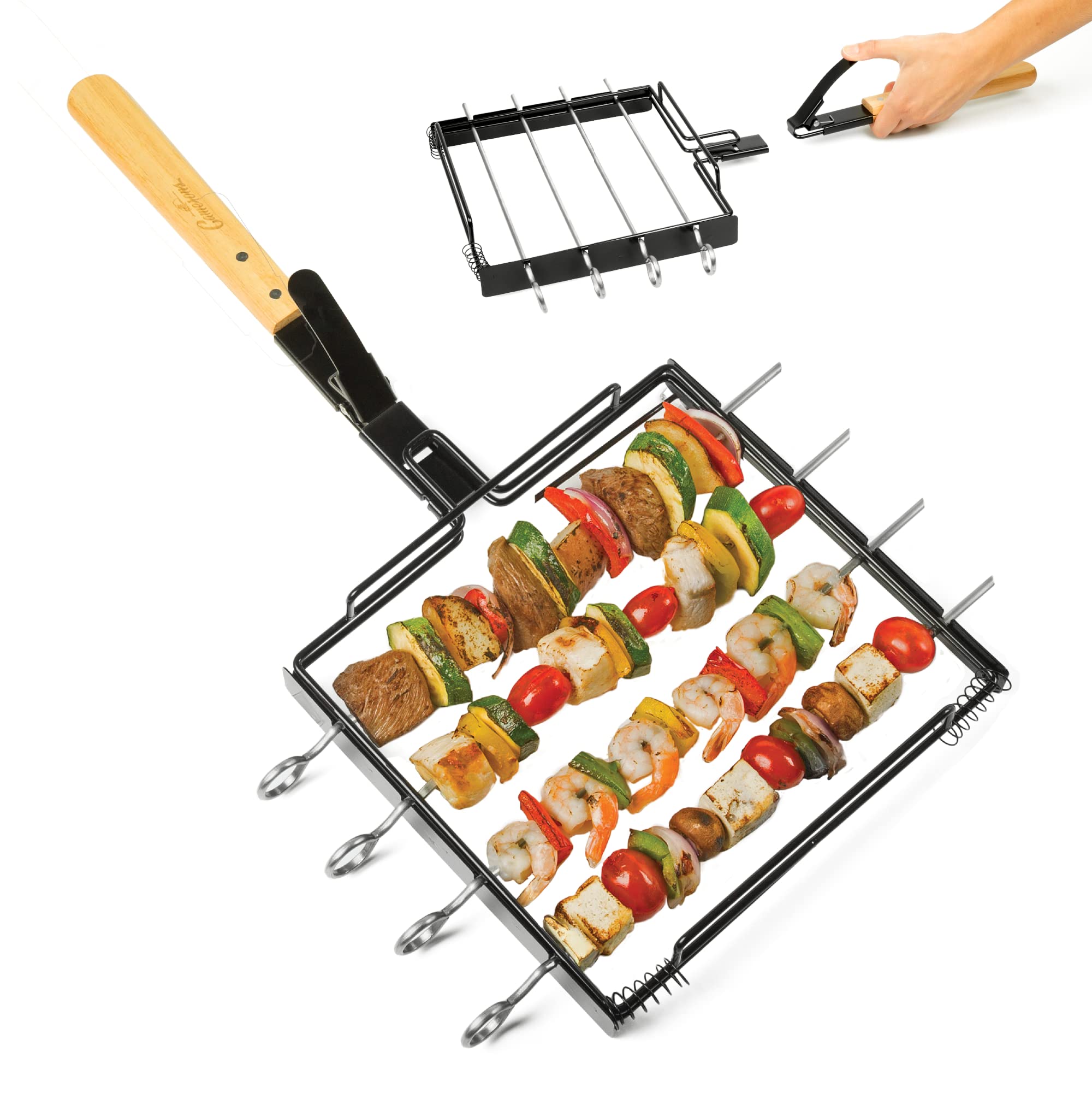 I Finally Found Flat Blade Kebab Skewers That Stop Meat From Spinning cover photo collage