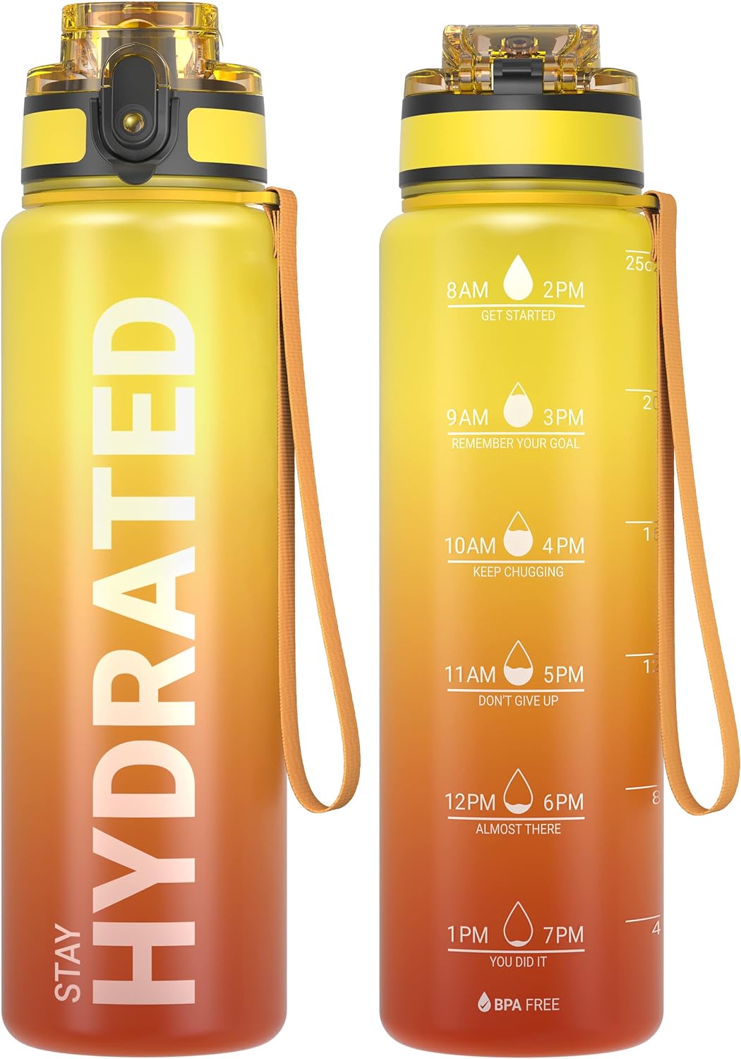 Water Bottles With Time Markers That Made Me Finally Stop Being Dehydrated cover photo collage
