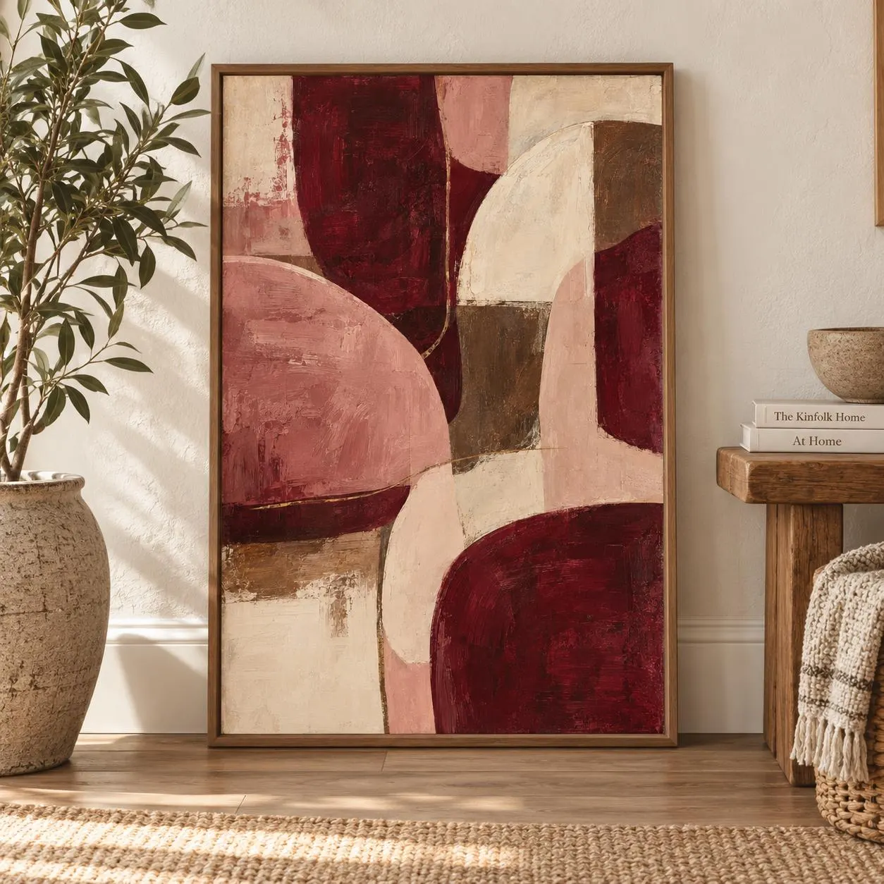 Fig & Crimson | A Nature-Inspired Vintage Entryway cover photo collage