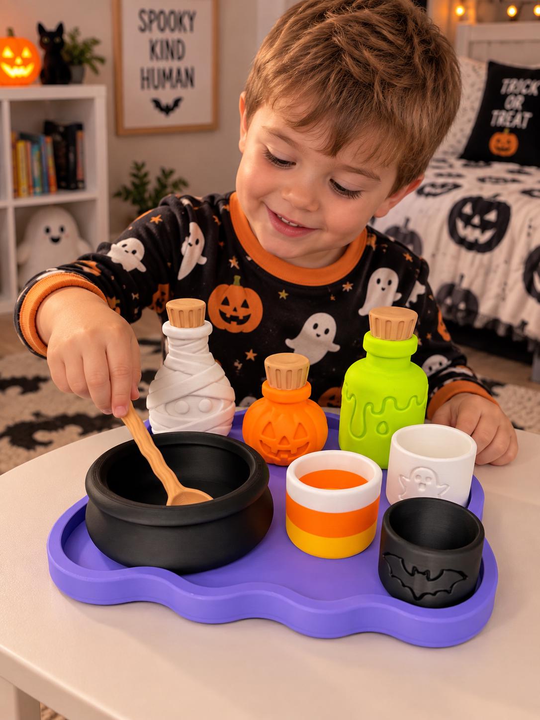 Crafty Halloween with Kids cover photo collage