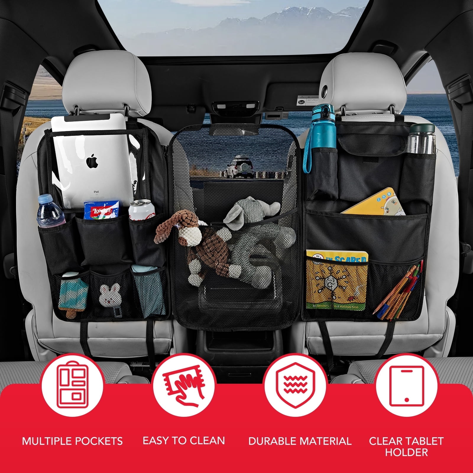 Car Seat Organizers That Stopped Me From Losing Everything Under My Seat cover photo collage