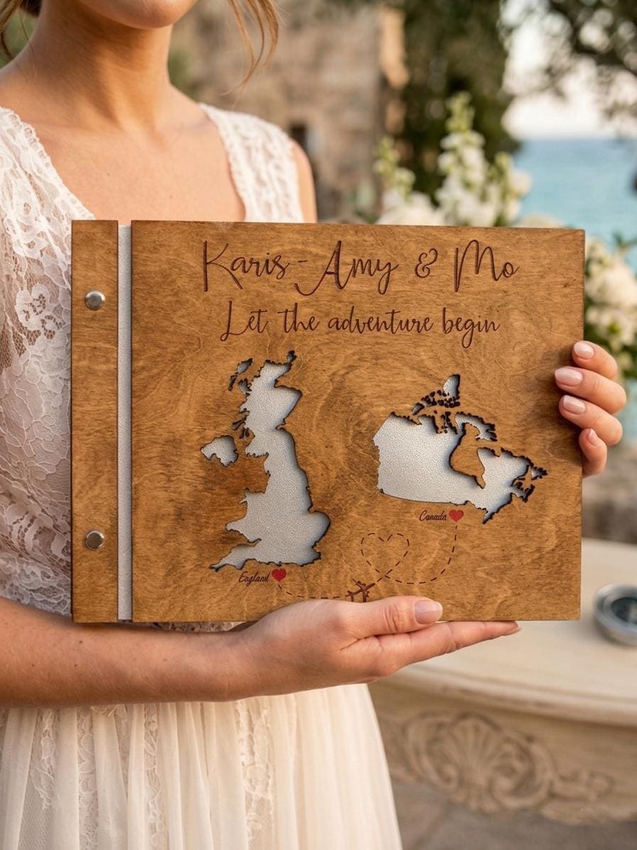 Personalized Wedding Photo Albums I Wish I Had Ordered Before Our Photos Sat in a Box cover photo collage