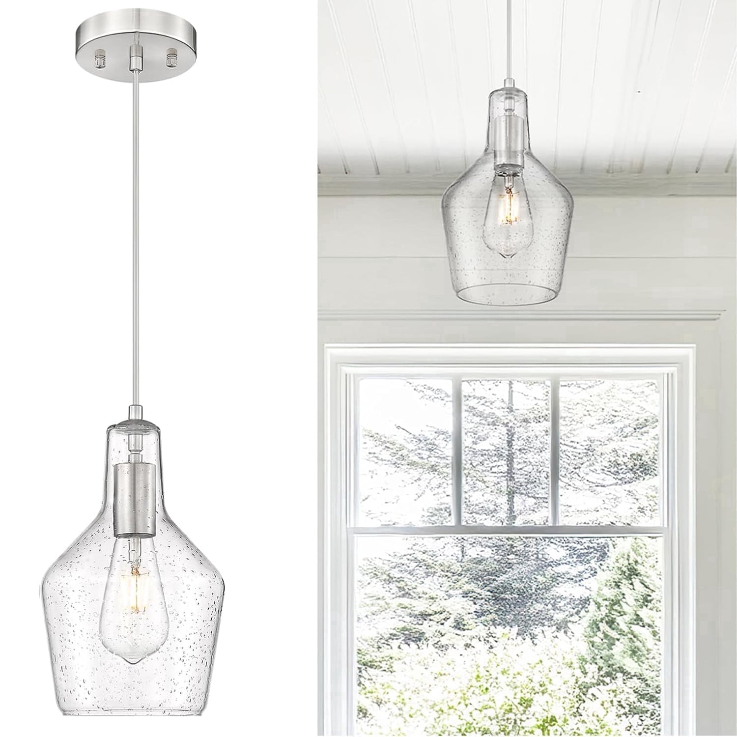 Island Pendant Lights That Gave My Kitchen Restaurant Ambiance at Night cover photo collage
