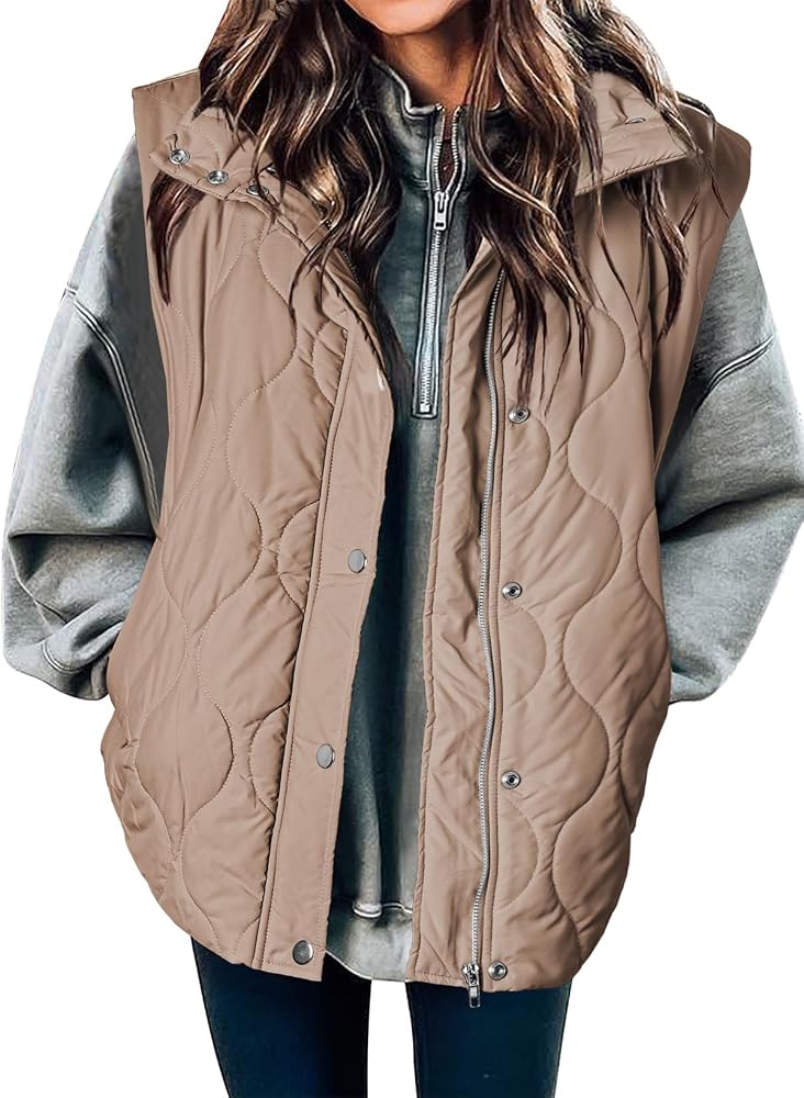 Chocolate Puffer Vest & Cream Thermal Layering Outfits 2026 cover photo collage