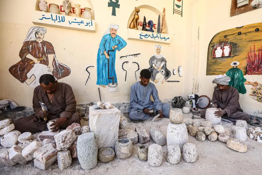 I Visited Luxor's West Bank Alabaster Workshops and Brought Back These Finds cover photo collage