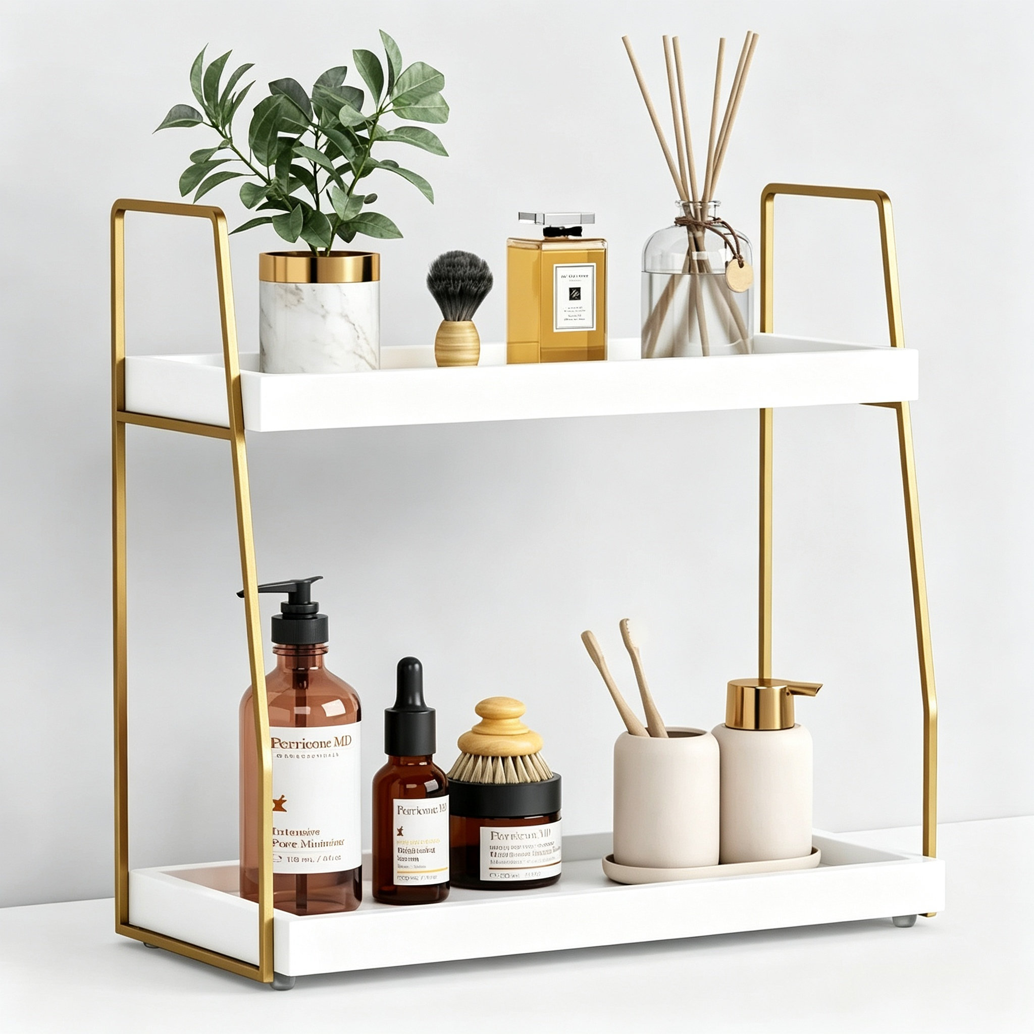 Small Bathroom Storage Ideas for Renters cover photo collage