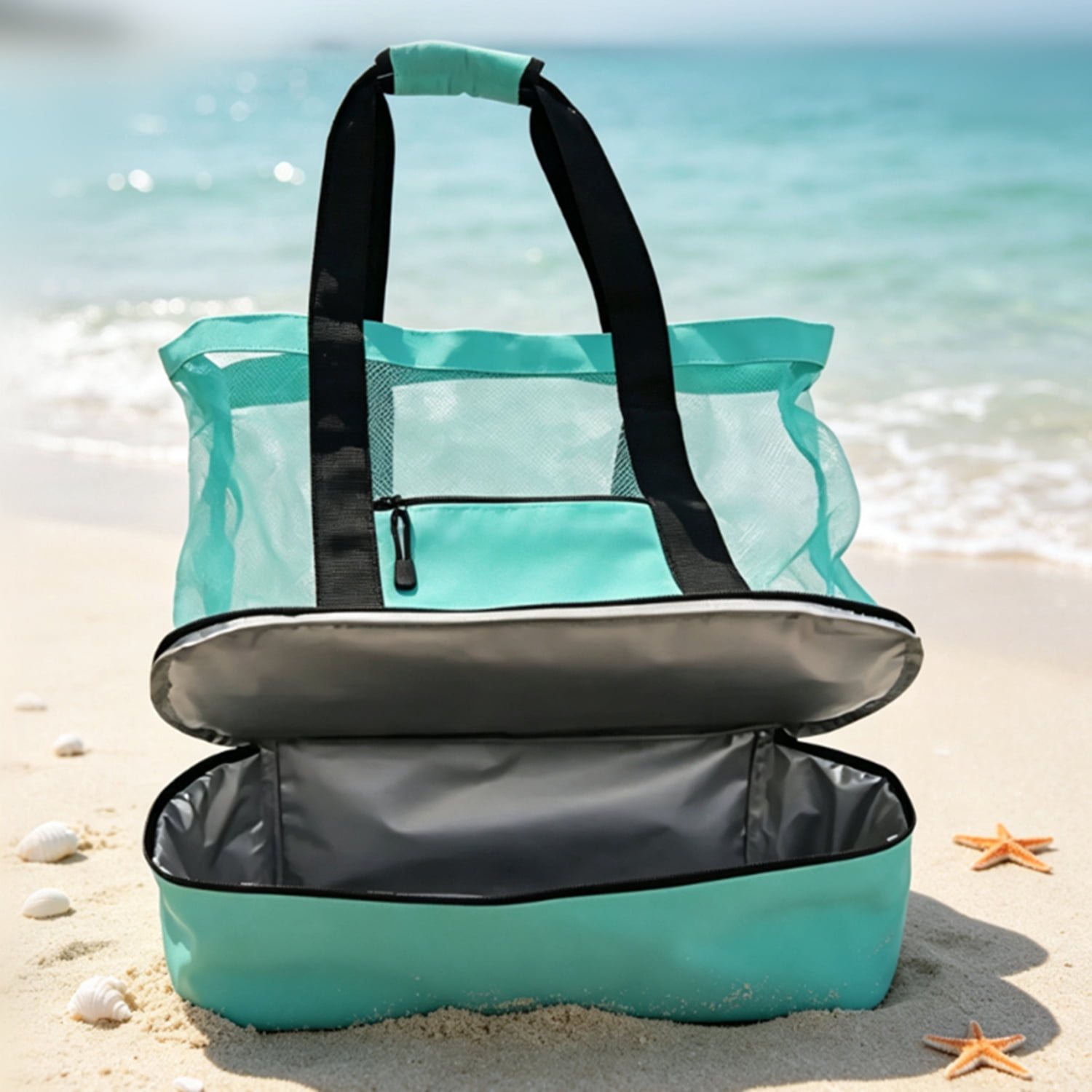 I Finally Found Beach Bags With Wet Compartments That Saved My Car Seats cover photo collage